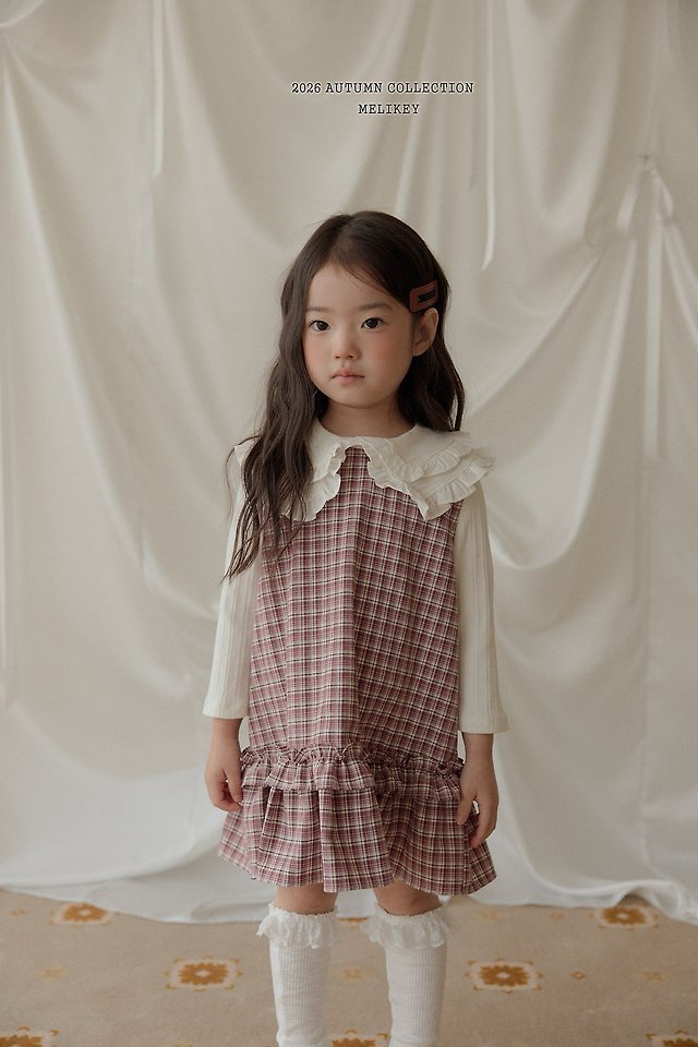 [PRE-ORDER] Check Frill Dress