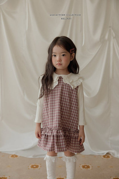 [PRE-ORDER] Check Frill Dress