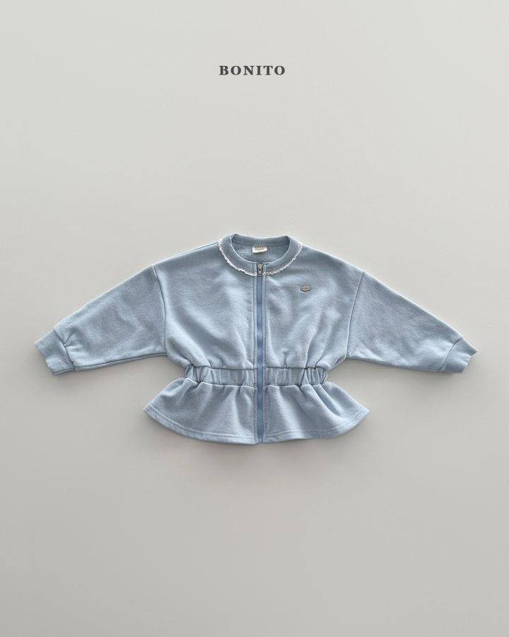 [PRE-ORDER] Shirring Zip-Up Jacket