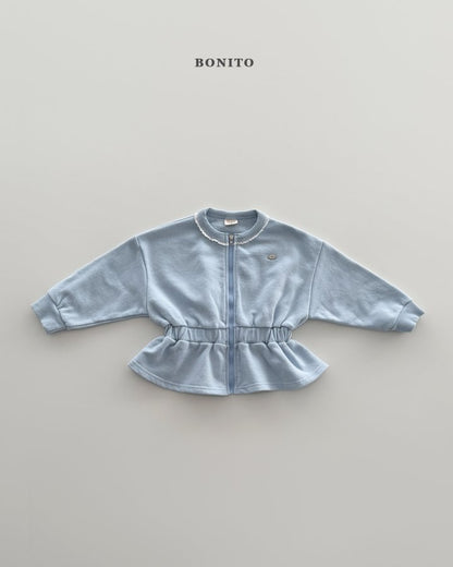 [PRE-ORDER] Shirring Zip-Up Jacket