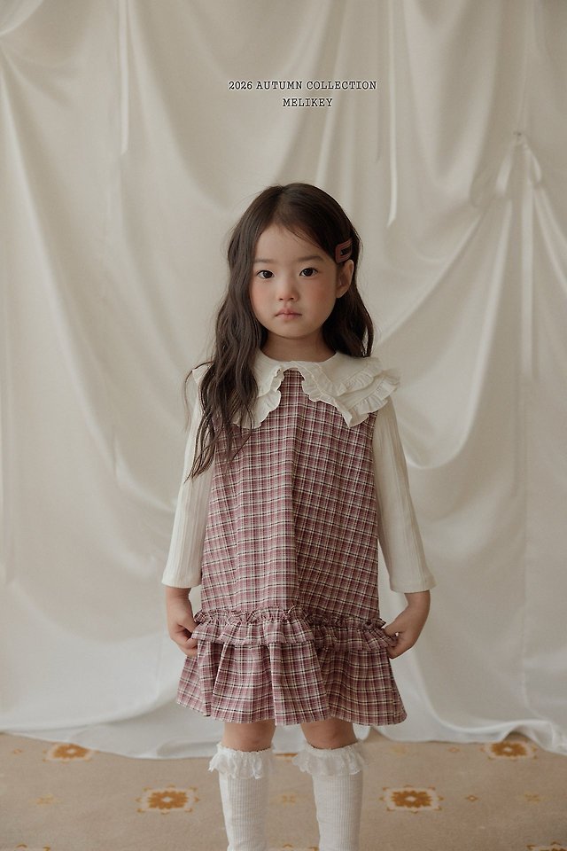 [PRE-ORDER] Check Frill Dress