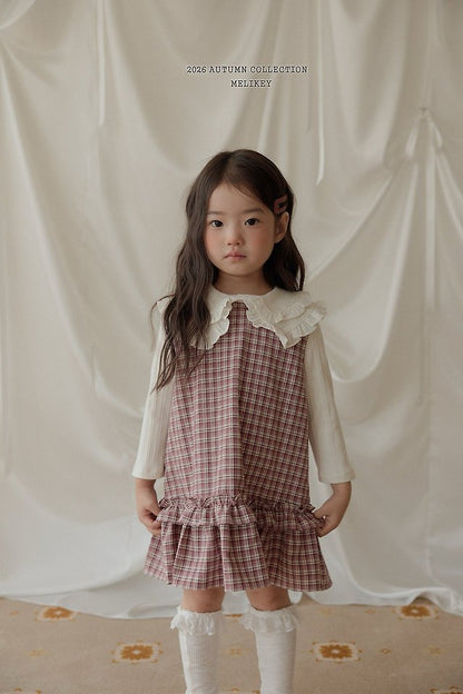 [PRE-ORDER] Check Frill Dress
