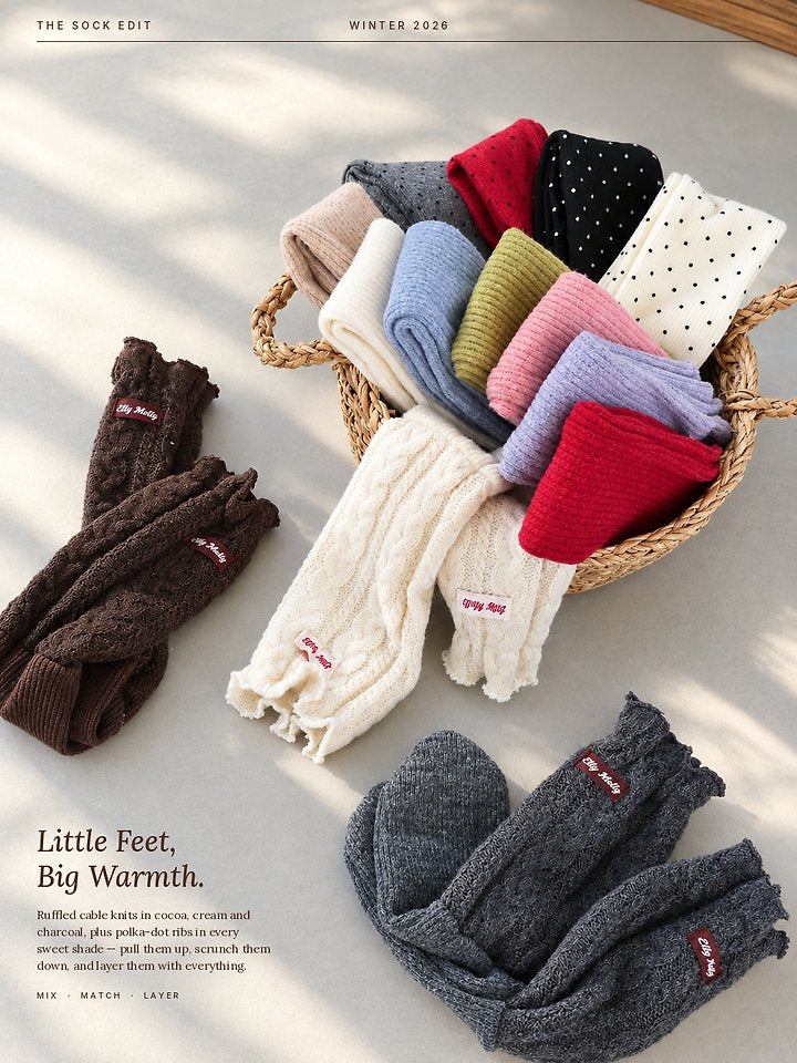 [PRE-ORDER] Twist Wool Socks
