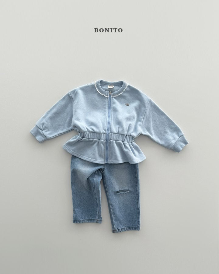 [PRE-ORDER] Shirring Zip-Up Jacket