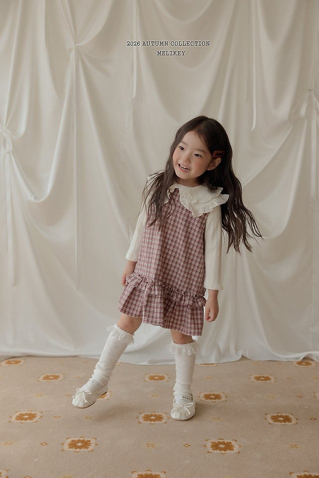 [PRE-ORDER] Check Frill Dress