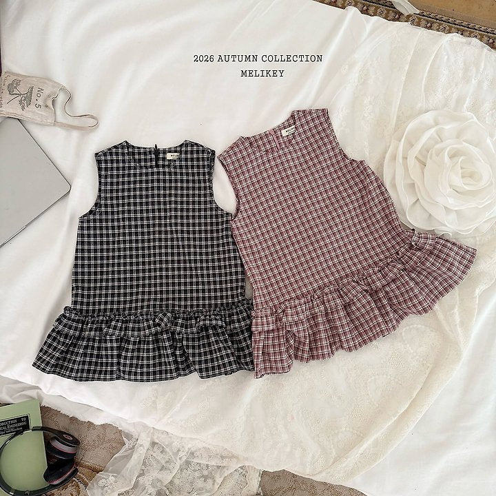[PRE-ORDER] Check Frill Dress