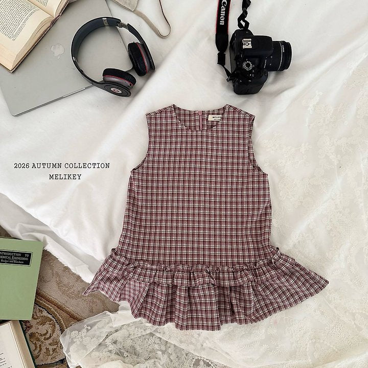 [PRE-ORDER] Check Frill Dress