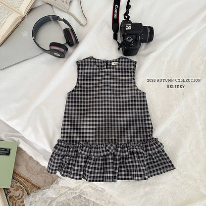 [PRE-ORDER] Check Frill Dress