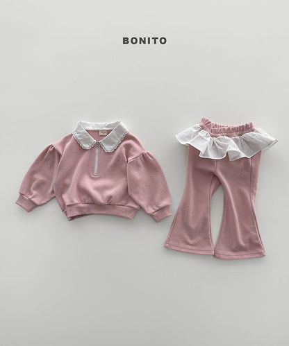 [PRE-ORDER] Shirring Collar Top Bottom Set
