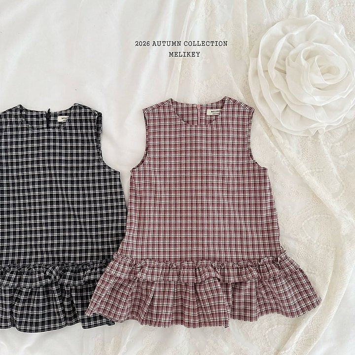 [PRE-ORDER] Check Frill Dress