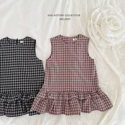 [PRE-ORDER] Check Frill Dress
