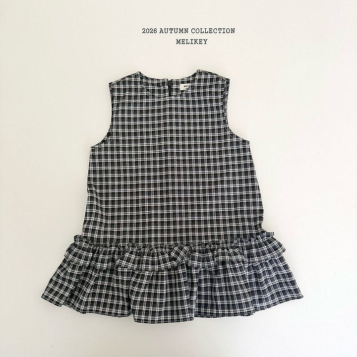 [PRE-ORDER] Check Frill Dress