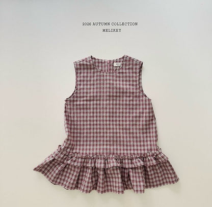 [PRE-ORDER] Check Frill Dress