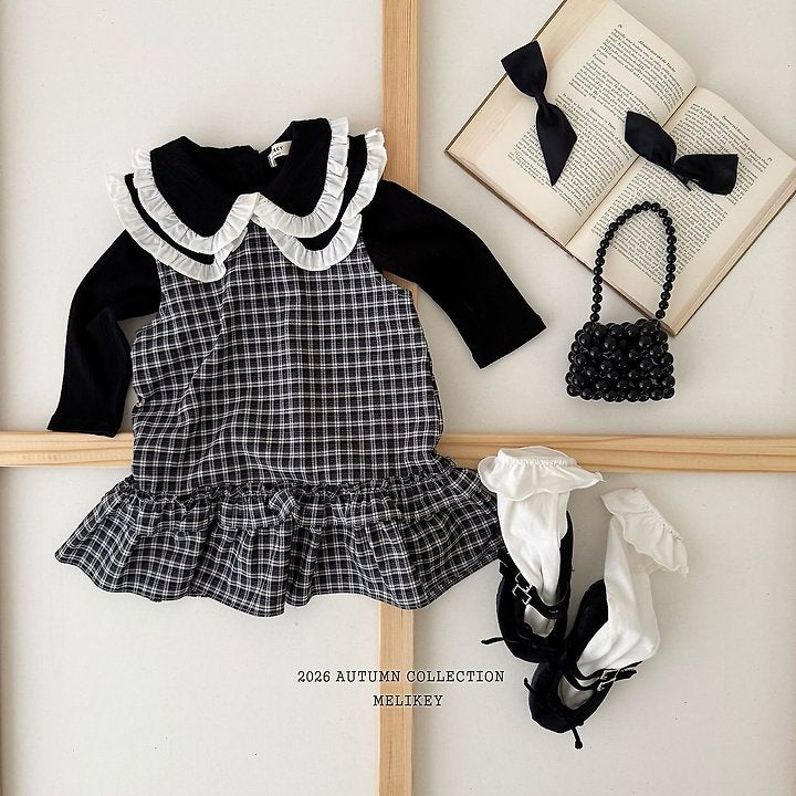 [PRE-ORDER] Check Frill Dress