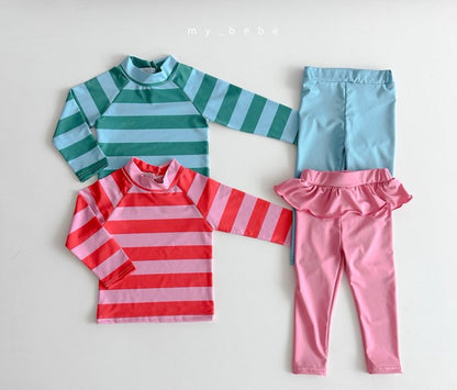 [PRE-ORDER] Stripe Rashguard Top Bottom Set