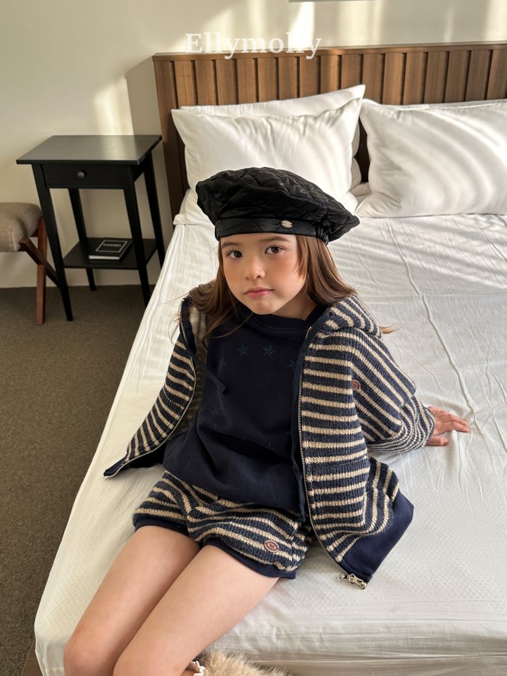 [PRE-ORDER] Wool Knit Stripe Hoodie Jacket