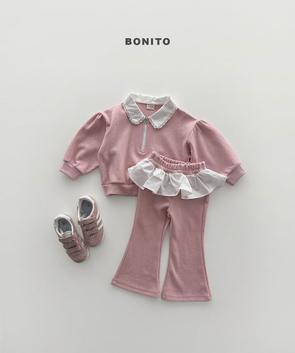 [PRE-ORDER] Shirring Collar Top Bottom Set