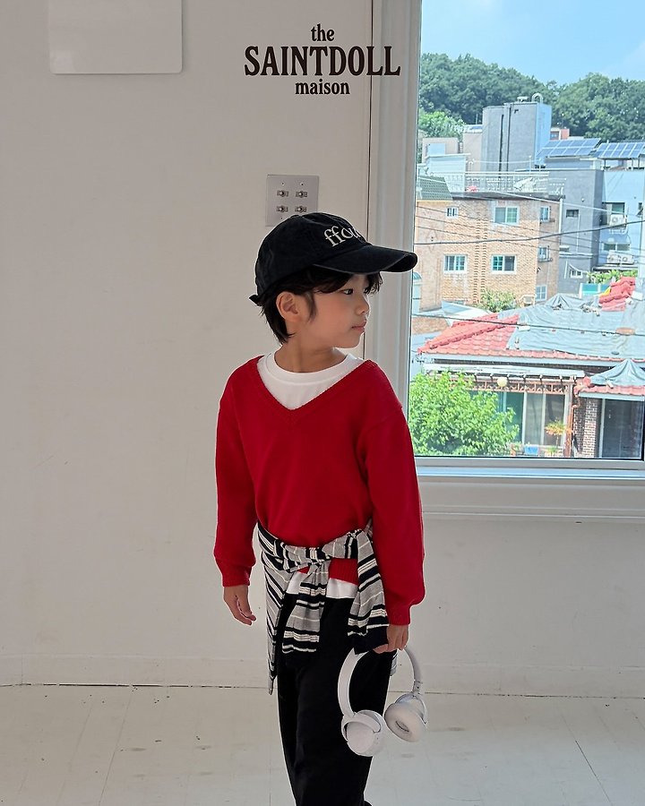 [PRE-ORDER] V Neck Sweater Top (Mom Couple)
