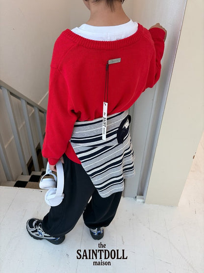 [PRE-ORDER] V Neck Sweater Top (Mom Couple)
