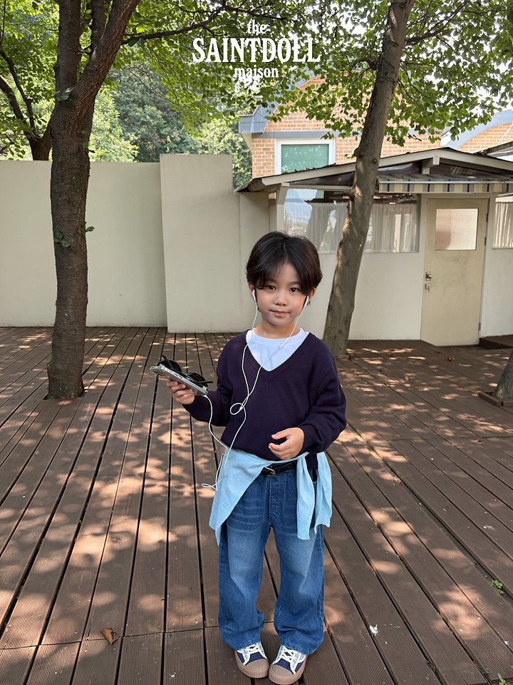 [PRE-ORDER] V Neck Sweater Top (Mom Couple)