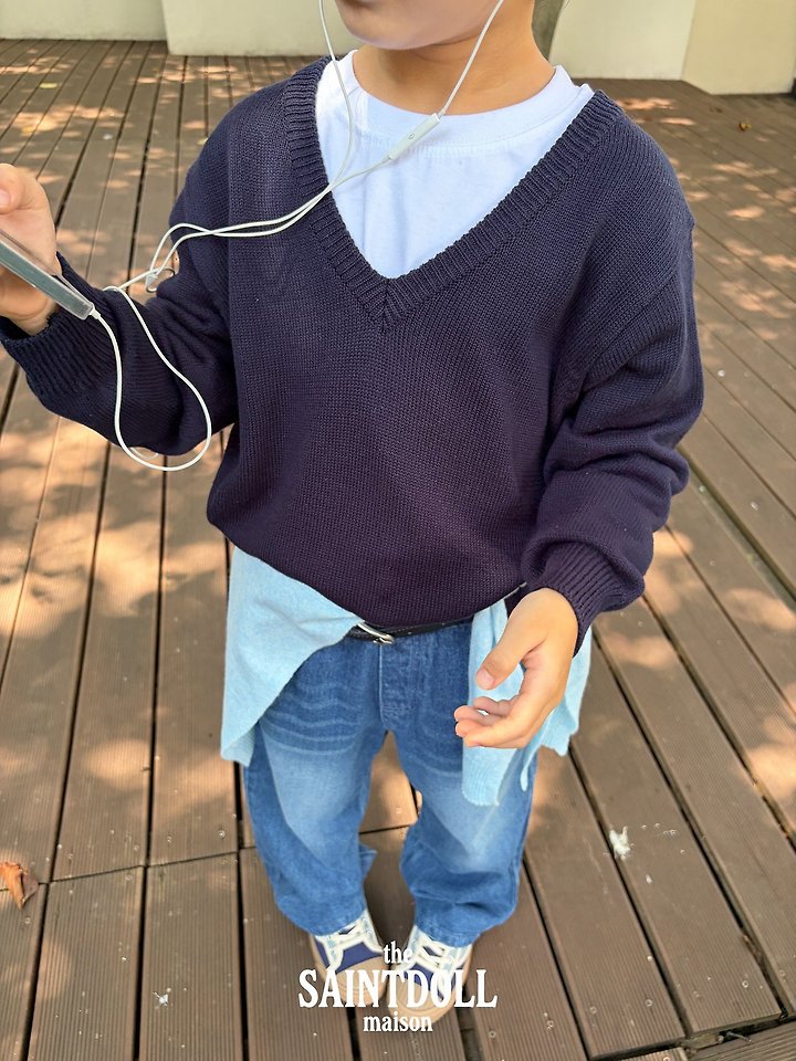 [PRE-ORDER] V Neck Sweater Top (Mom Couple)