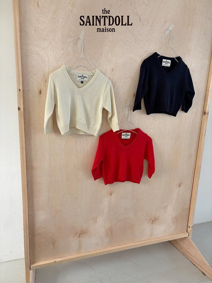 [PRE-ORDER] V Neck Sweater Top (Mom Couple)
