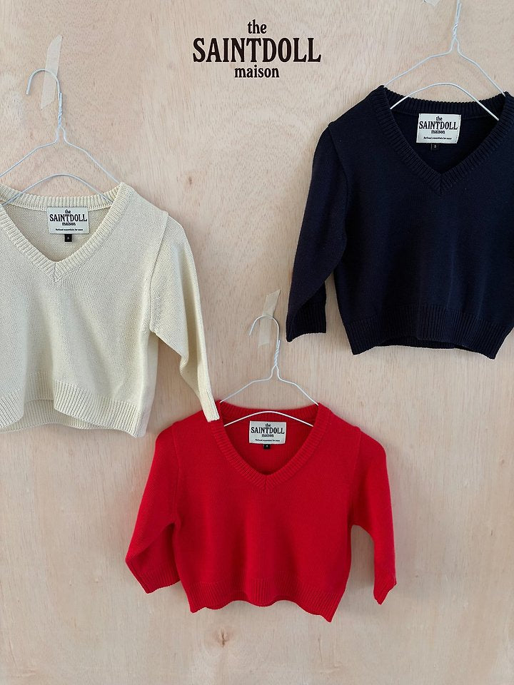 [PRE-ORDER] V Neck Sweater Top (Mom Couple)