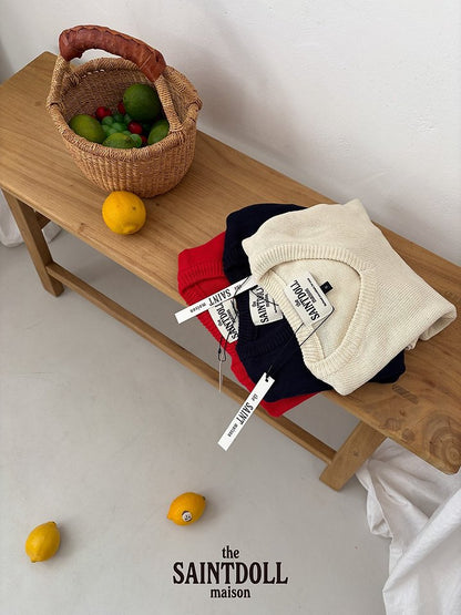 [PRE-ORDER] V Neck Sweater Top (Mom Couple)