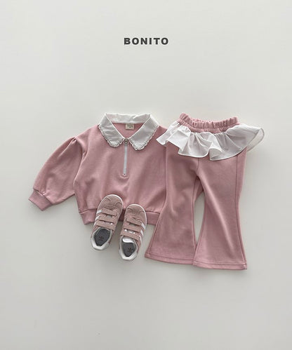 [PRE-ORDER] Shirring Collar Top Bottom Set