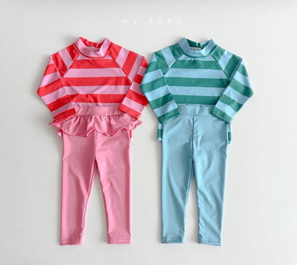 [PRE-ORDER] Stripe Rashguard Top Bottom Set