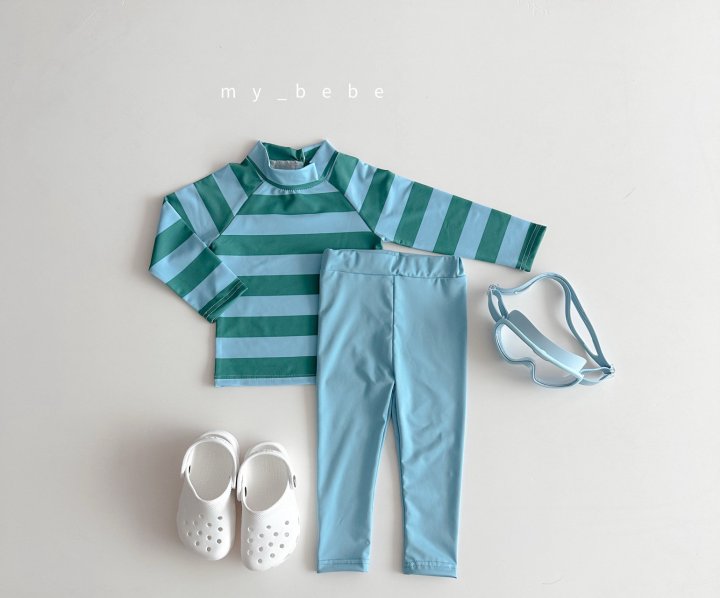 [PRE-ORDER] Stripe Rashguard Top Bottom Set