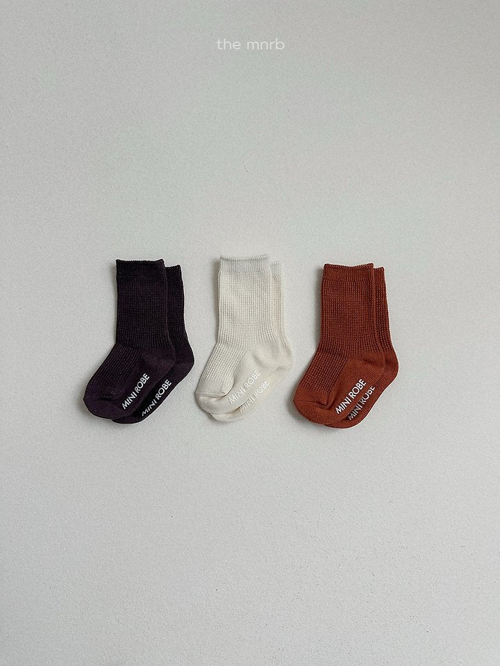 [PRE-ORDER] Basic Waffle Socks Set