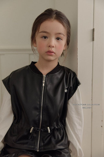 [PRE-ORDER] Faux Leather String Vest