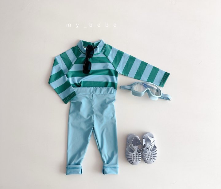 [PRE-ORDER] Stripe Rashguard Top Bottom Set