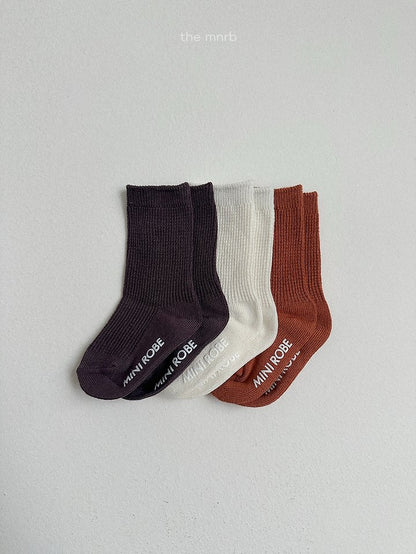 [PRE-ORDER] Basic Waffle Socks Set