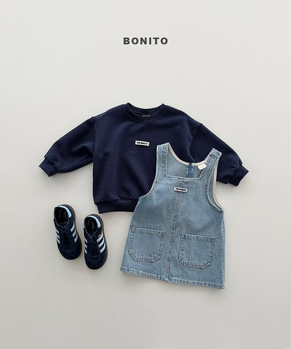 Deep Denim Dress [Black Denim/S(2-3yr)]