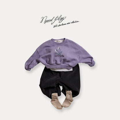 [PRE-ORDER] Two Flower Crop Sweatshirts