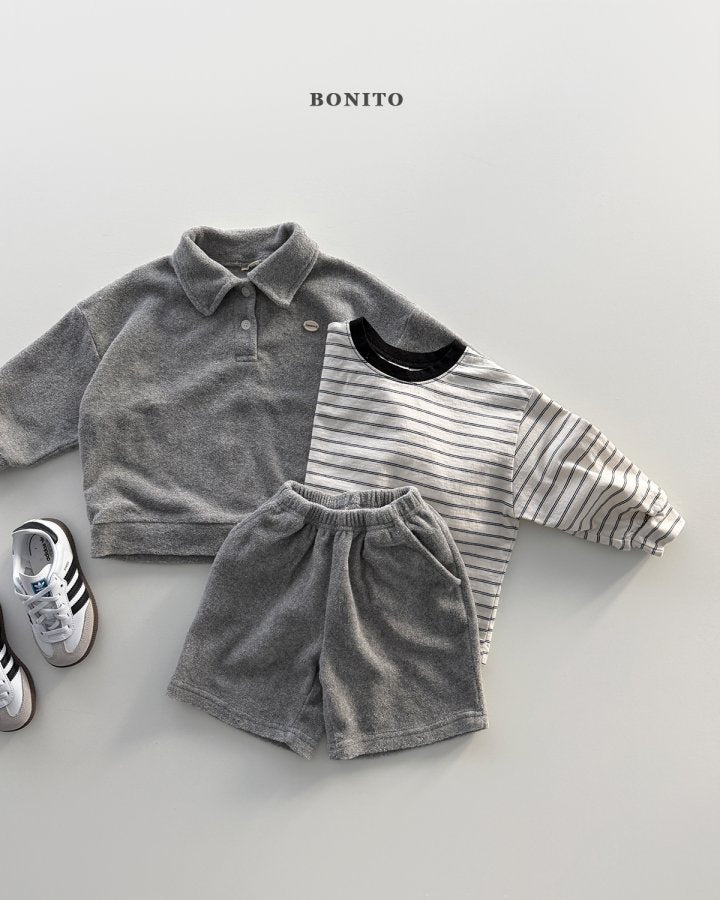 [PRE-ORDER] Terry Collar Top Bottom Set