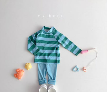 [PRE-ORDER] Stripe Rashguard Top Bottom Set