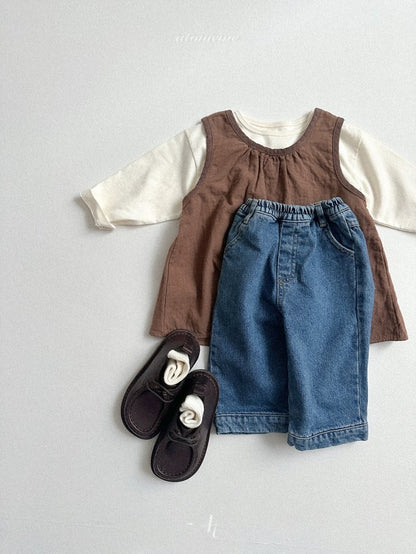 [PRE-ORDER] Half Slit Denim Pants