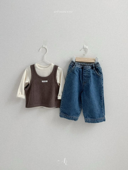 [PRE-ORDER] Half Slit Denim Pants