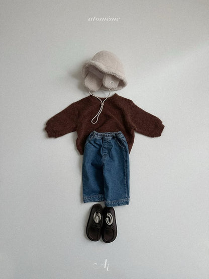 [PRE-ORDER] Half Slit Denim Pants