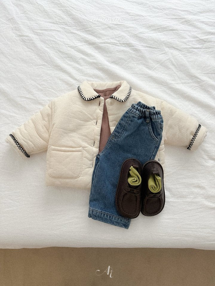 [PRE-ORDER] Half Slit Denim Pants