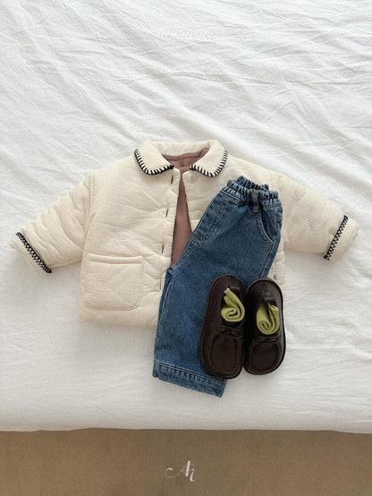 [PRE-ORDER] Half Slit Denim Pants