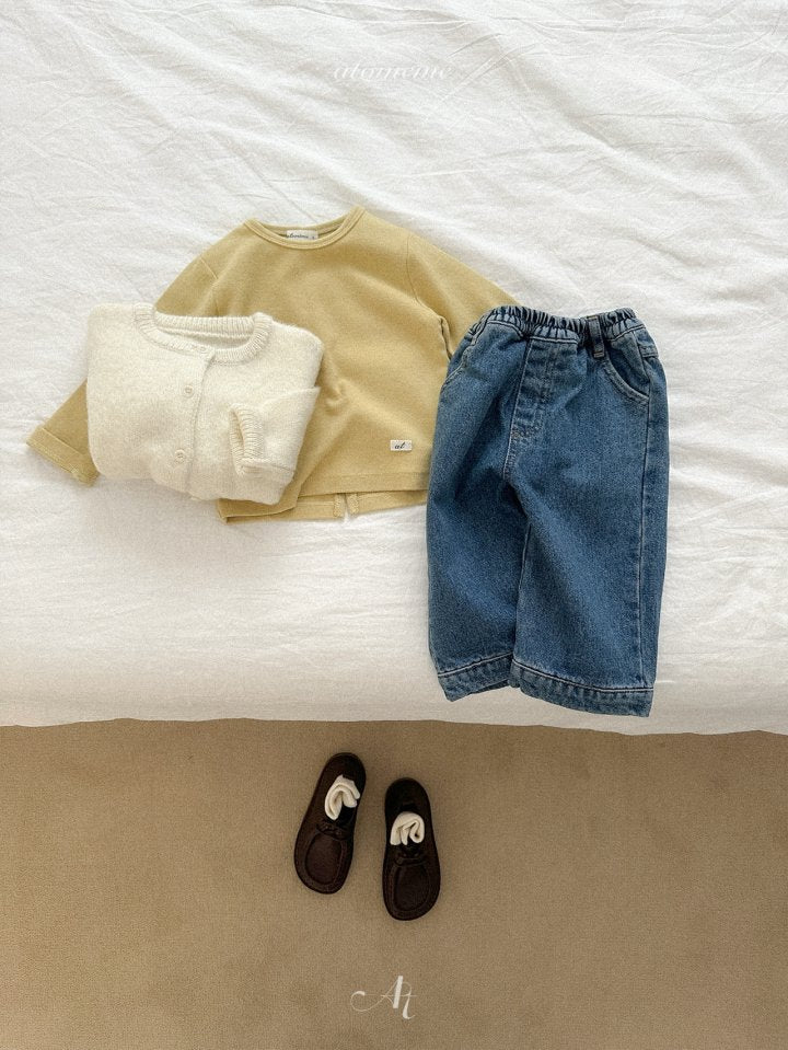 [PRE-ORDER] Half Slit Denim Pants