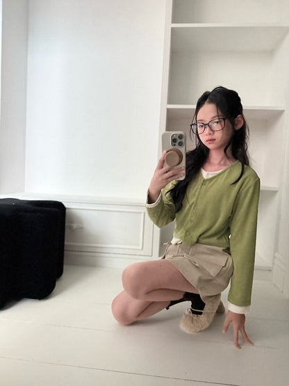 [PRE-ORDER] Color Block Cardigan