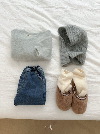 [PRE-ORDER] Half Slit Denim Pants