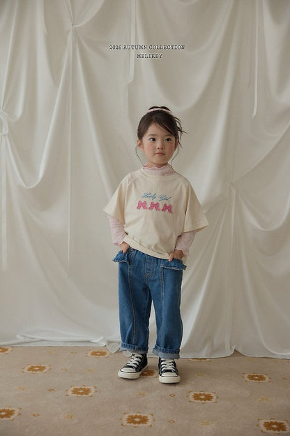 [PRE-ORDER] Frill Line Denim Pants