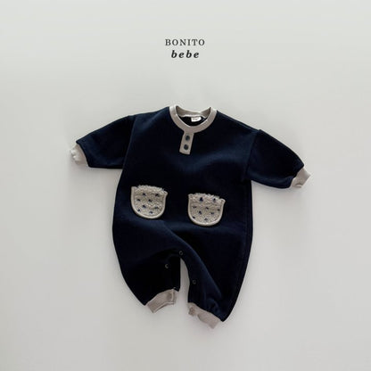 [PRE-ORDER] Color Block Two Pocket Body Suit