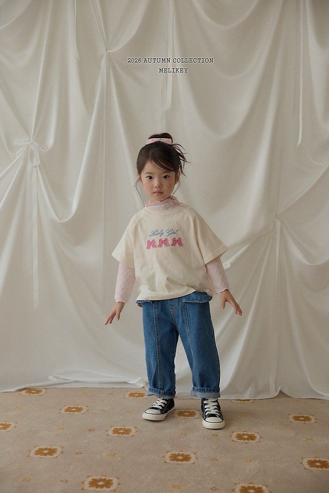 [PRE-ORDER] Frill Line Denim Pants